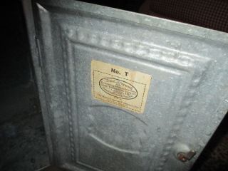 Vtg Primitive Home Comfort Metal/tin Pie Safe/bread Box Cabinet photo