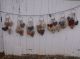 7 Primitive Grungy Folk Art Rustic Country Valentine Hearts Peg Hangers Wedding Primitives photo 8