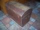 Antique Pennsylvania Dutch Style Round Top Wood Shipping/dowery Chest 29x27x18 Primitives photo 1