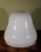 Vintage Art Deco Opaque Milk Glass Bell Lamp Light Shade White Wow Art Deco photo 4