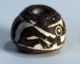 Pre - Columbian Black Running Animal Bead.  Guaranteed Authentic. The Americas photo 3