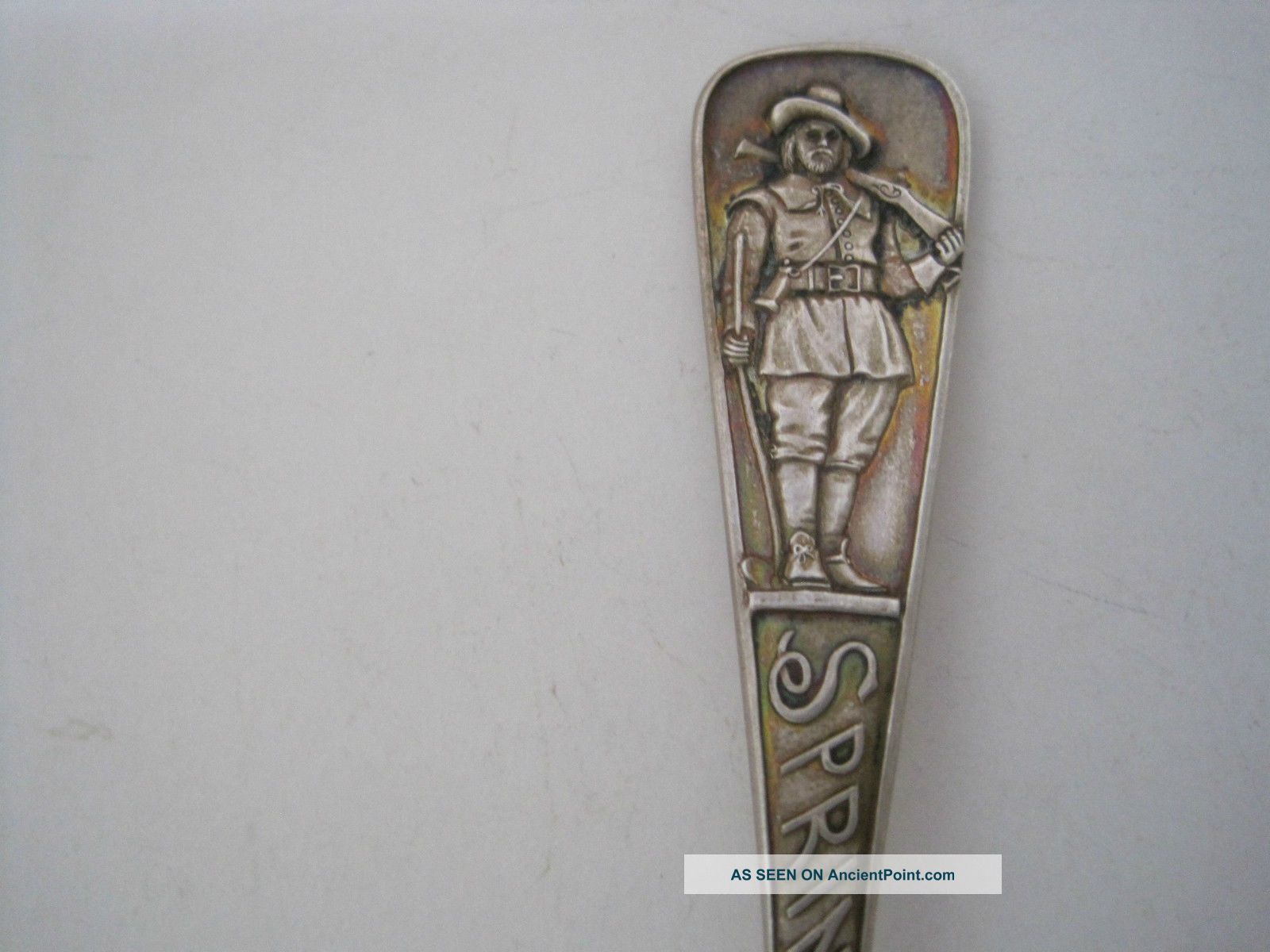 Durgin 1 Oz.  Sterling Silver Springfield Medicine Spoon 5 7/8 