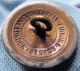C.  1895 - 1915 Livery Button Battle Arm & Sword Chromed Bronze - Firmin London Buttons photo 1