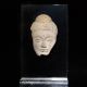 Rare Ancient Gandharan Gray Schist Stone Face Buddha 2nd - 3rd Cent.  Afghanistan Statues photo 7