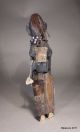 Vintage African Cameroon Carved Wood Two Female & Baby Figurine Group Other African Antiques photo 9