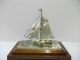 The Sailboat Of Sterling Silver Of Japan.  105g/ 3.  70oz.  Japanese Antique Other Antique Sterling Silver photo 1