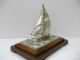 The Sailboat Of Sterling Silver Of Japan.  105g/ 3.  70oz.  Japanese Antique Other Antique Sterling Silver photo 2