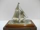 The Sailboat Of Sterling Silver Of Japan.  105g/ 3.  70oz.  Japanese Antique Other Antique Sterling Silver photo 3