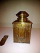 Antique 1910 Triplex Brass Bow Lantern - All Including Mounting Bracket Lamps & Lighting photo 7