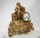 Antique 1860 French Clock Hunting Gracieus Statue Romantic Renovated Clocks photo 2