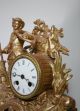 Antique 1860 French Clock Hunting Gracieus Statue Romantic Renovated Clocks photo 5