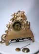 Antique 1860 French Clock Hunting Gracieus Statue Romantic Renovated Clocks photo 8