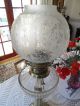 Victorian Wright & Butler Cut Crystal Oil Lamp. Lamps photo 1