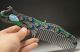 Chinese Cloisonne Copper Old Handwork Peacock Comb Other Chinese Antiques photo 6