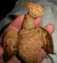 Antique 1800s Sailor Knot Crocheted Stuffed Bird W/ Heart In Chest Vafo Primitives photo 10