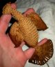 Antique 1800s Sailor Knot Crocheted Stuffed Bird W/ Heart In Chest Vafo Primitives photo 4
