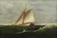19thc Antique American,  Maritime Sailboat Ship,  O/c Oil Painting Frame Other Maritime Antiques photo 2