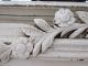 Omg Old Chippy White Architectural Header W/hooks Very Ornate 5 ' Long Other Antique Architectural photo 7