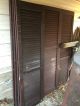 8 Vintage Matching Wood Louvered Shutters Painted 18 X 67 Windows, Sashes & Locks photo 1