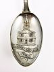 Antique City Hall,  Chester,  Pennsylvania Sterling Silver Souvenir Spoon Souvenir Spoons photo 1