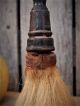 Rare Early Antique Turned Wood Horse Hair Barber Shop Brush Aafa Primitives photo 1