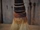 Rare Early Antique Turned Wood Horse Hair Barber Shop Brush Aafa Primitives photo 2