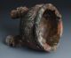 Chinese Qijia Style Carved Pattern 3 Foot Sacrificial Vessel Jade Ding - Jr10254 Neolithic & Paleolithic photo 6