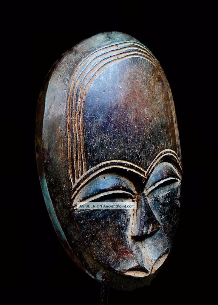 Old Tribal Kwele Mask - - - - - Gabon Bn24 Other African Antiques photo