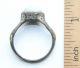 Ancient Medieval Bronze Finger Ring With White Stone Inlay (mcr) Byzantine photo 2