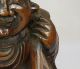 F717: Japanese Old Wood Carving God Of Wealth Daikoku Statue With Good Taste Statues photo 2