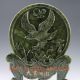 Chinese 100 Natural Green Jade Handwork Carved Eagle Screen Other Chinese Antiques photo 1
