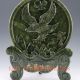 Chinese 100 Natural Green Jade Handwork Carved Eagle Screen Other Chinese Antiques photo 2