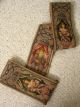 Antique/vintage Needlepoint Tapestry Bell Pull/runner,  People/woman/man,  Mandolin Tapestries photo 1