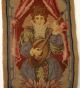Antique/vintage Needlepoint Tapestry Bell Pull/runner,  People/woman/man,  Mandolin Tapestries photo 5