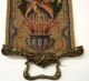 Antique/vintage Needlepoint Tapestry Bell Pull/runner,  People/woman/man,  Mandolin Tapestries photo 6