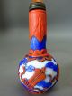 Chinese Lucky Carved Peking Overlay Glass Snuff Bottle Snuff Bottles photo 1