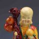 Chinese Cloisonne Porcelain Hand - Painted God Of Longevity Statue G758 Other Antique Chinese Statues photo 1