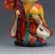 Chinese Cloisonne Porcelain Hand - Painted God Of Longevity Statue G758 Other Antique Chinese Statues photo 2
