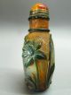Chinese Glass Hand Inside - Drawing Chook Snuff Bottle Snuff Bottles photo 1