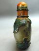 Chinese Glass Hand Inside - Drawing Chook Snuff Bottle Snuff Bottles photo 3