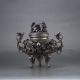 Chinese Silver Copper Hand - Carved Dragon Incense Burner W Qianlong Mark Gd2952 Incense Burners photo 4