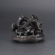 Chinese Silver Copper Hand - Carved Dragon Incense Burner W Qianlong Mark Gd2952 Incense Burners photo 6