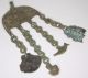 Ancient Bronze Separator Pendant With Amulets On Chains.  Viking Age. Viking photo 3