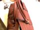 Vintage Made In Italian Leather Brown Large Doctor Bag Dual Handles Doctor Bags photo 5