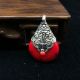 Old Tibet Artificial Red Stone Silver Pendant Necklaces & Pendants photo 3