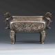 Chinese Tibetan Silver Hand - Carved Dragon Incense Burner&lid W Xuande Mark Incense Burners photo 5