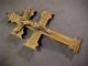 Antique Caravaca South America Bronze Cross Reliquary Crucifix Metalware photo 1