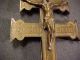 Antique Caravaca South America Bronze Cross Reliquary Crucifix Metalware photo 3