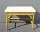 Vintage Mid - Century Modern Bamboo Two Drawer Desk W White Laminate Table Top Post-1950 photo 1