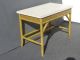 Vintage Mid - Century Modern Bamboo Two Drawer Desk W White Laminate Table Top Post-1950 photo 4